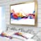 Designart - Abstract Smoke - Contemporary Framed Canvas Artwork